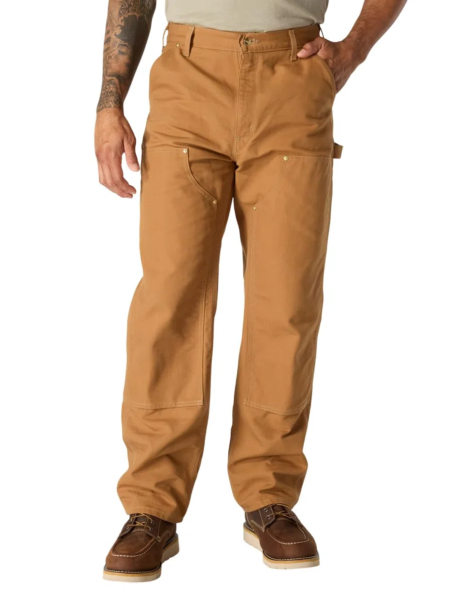 Carhartt Iconic B01 Firm Duck Double-Front Dungaree - Pantalones de utilidades de Trabajo Hombre