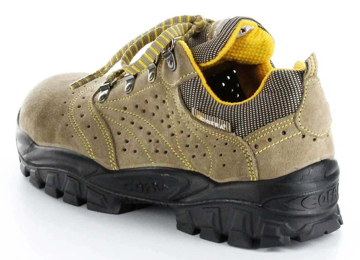 Cofra New Nilo S1 P SRC, Zapatos de Seguridad, Beige/Amarillo, 45