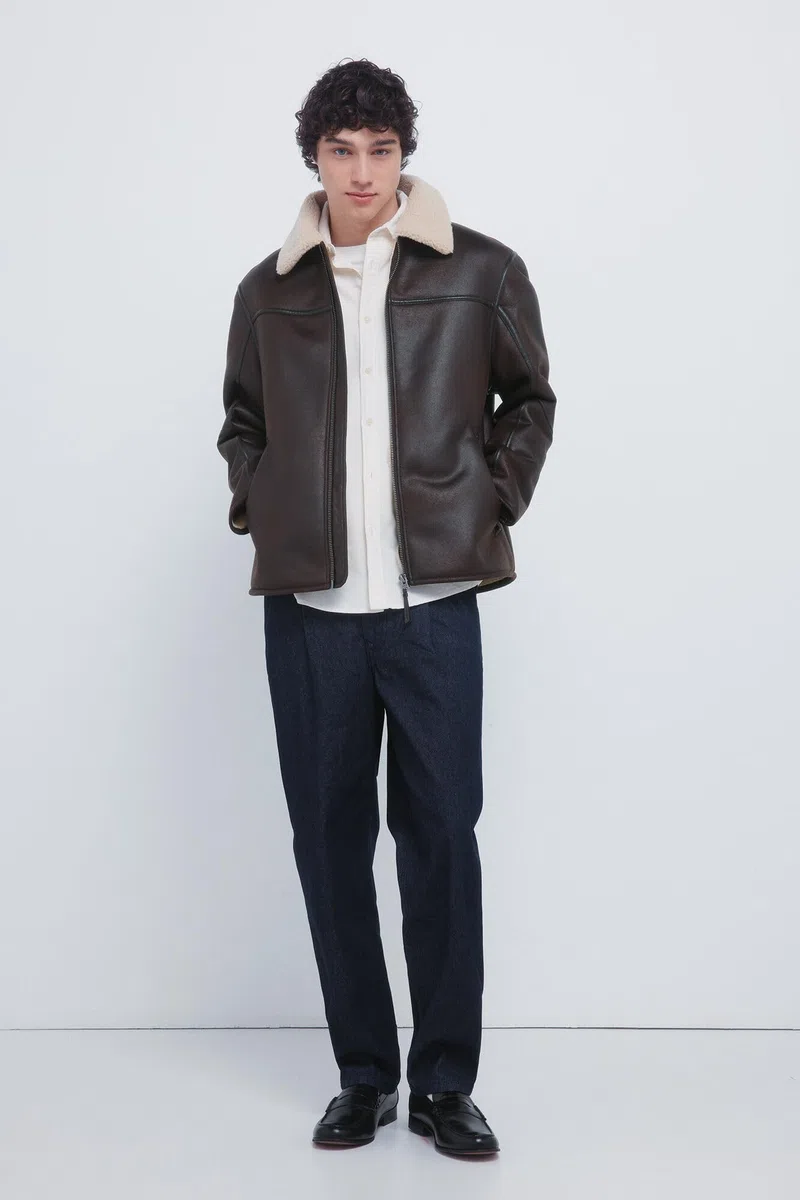 SPRINGFIELD Shearling Oversize Double Face Aviator SPORT JACKET Hombre