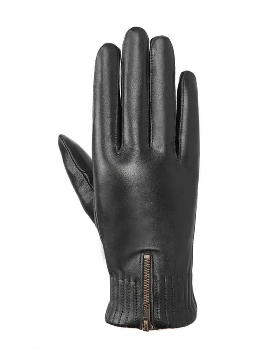 Guantes de piel de oveja auténtica para hombre, color negro, para pantalla táctil, forro polar, guantes de conducción cálidos para invierno
