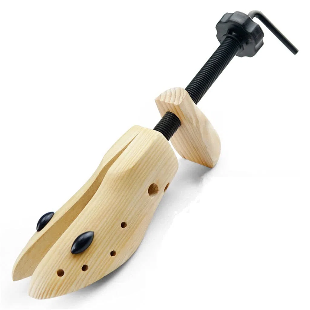 Hormas de Madera bidireccionales for Zapatos Hombre y Mujer, 2 Unidades, expansor Ajustable(Beige,39-41)