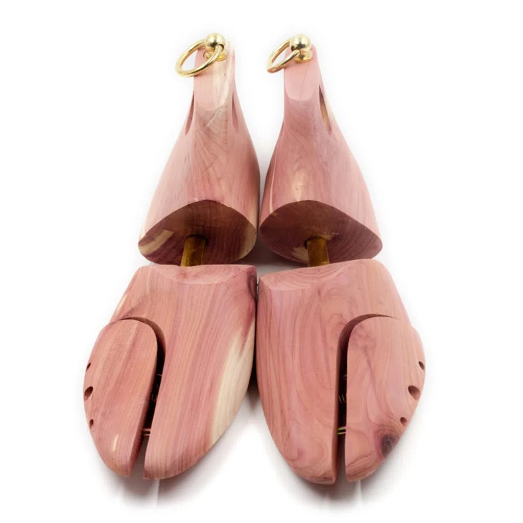 1 par de hormas Ajustables Madera Cedro Rojo for Zapatos Hombre, Soporte for expansor Botas(Black-Jojo+apos;s Bizarre Adventure1,EU 43 44)