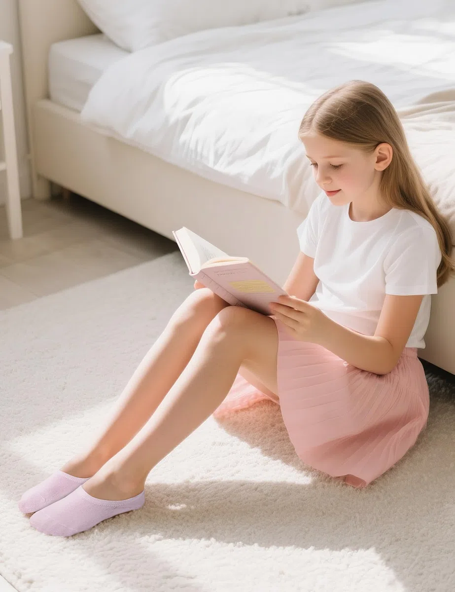 BOOPH 10 pares de calcetines para niñas y niños, calcetines invisibles para niños pequeños, calcetines antideslizantes hasta el tobillo de corte bajo de 3 a 12 años