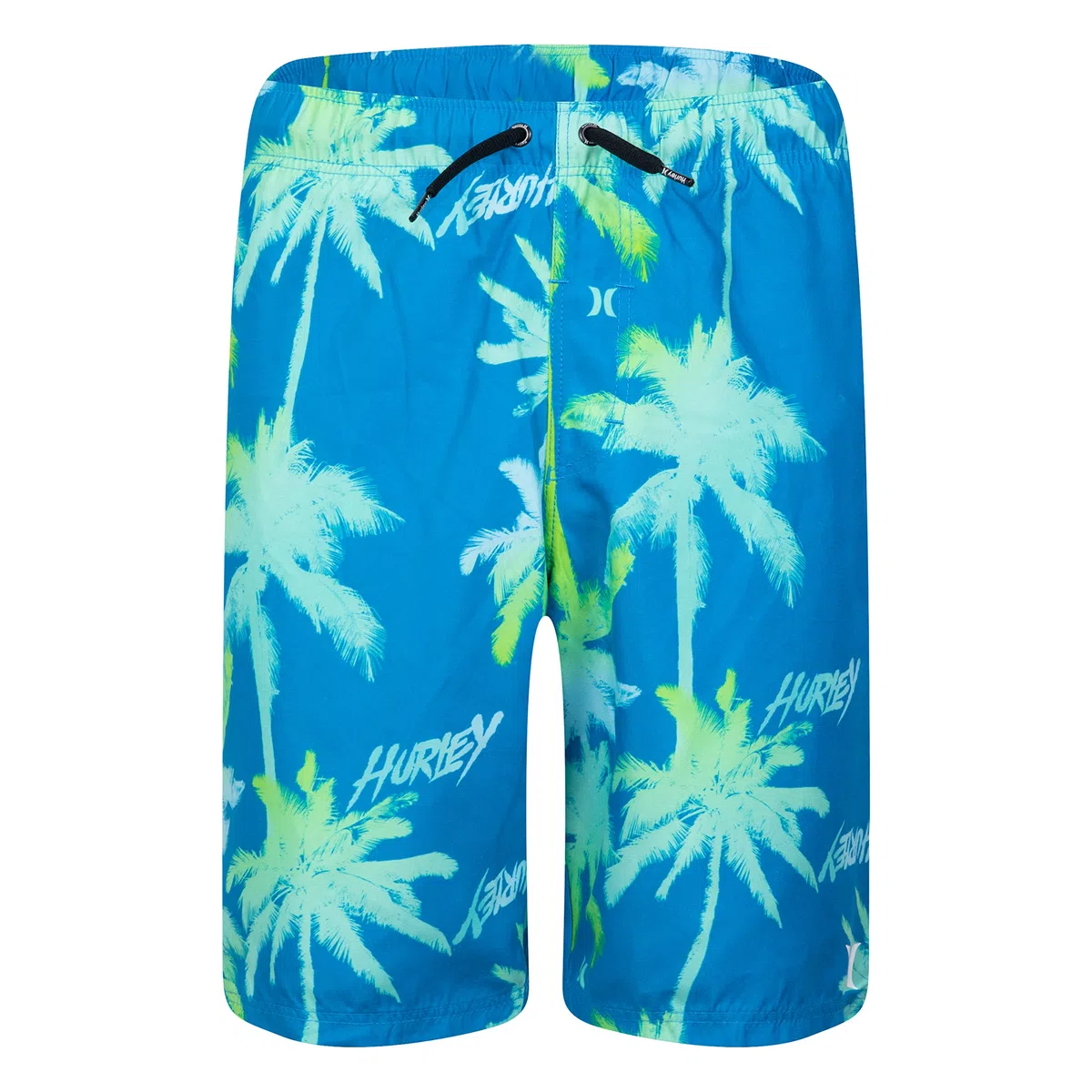 Hurley Boys' Pull On Swim Trunks, Blue Palms, S