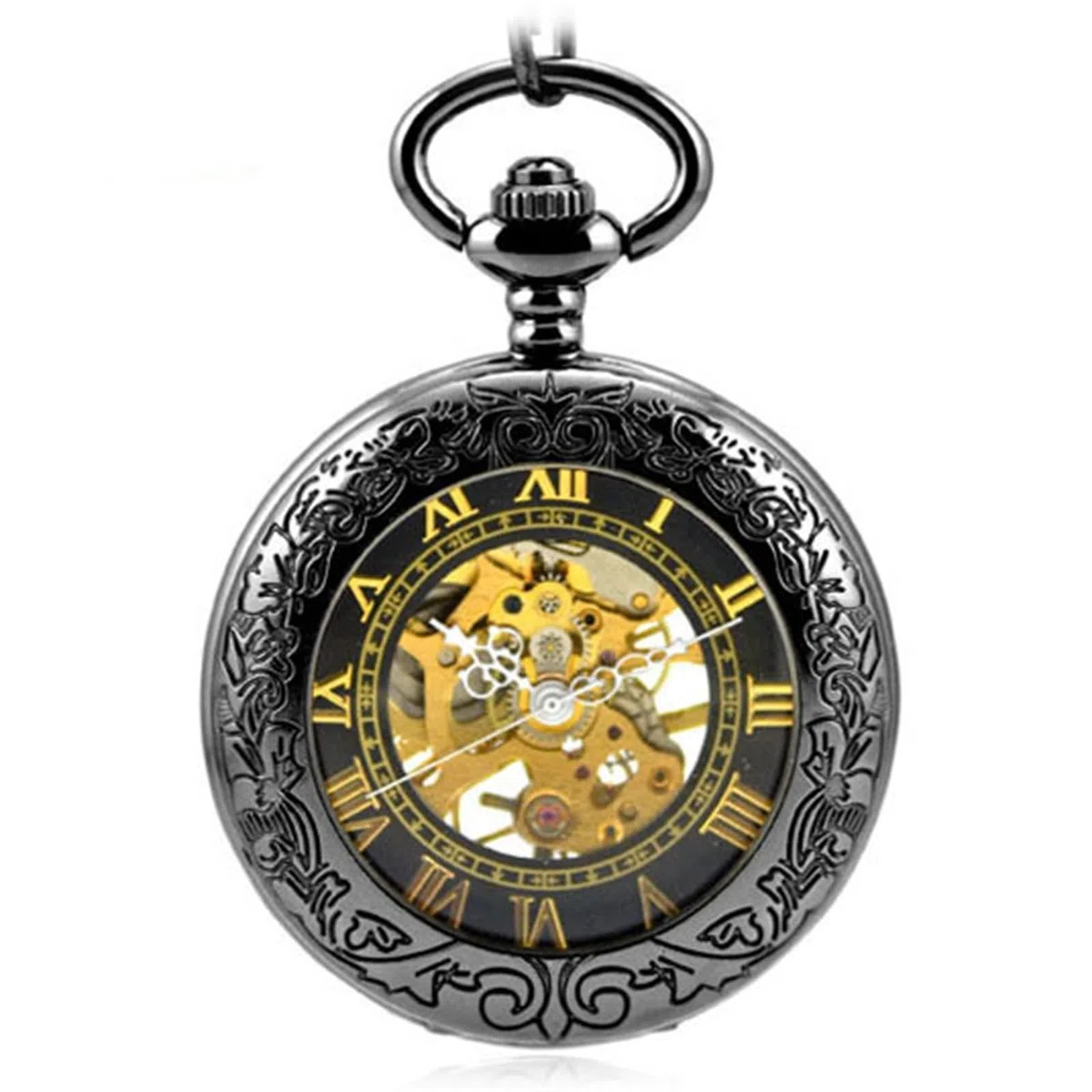 Reloj de Bolsillo mecánico Retro para Hombre y Mujer, cumpleaños o Aniversario.