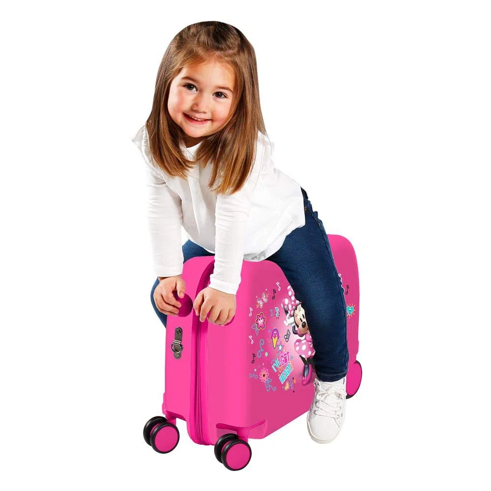 Disney Minnie Stickers Maleta Infantil Rosa 50x38x20 cms Rígida ABS Cierre combinación 34L 2,1Kgs 2 Ruedas Equipaje de Mano