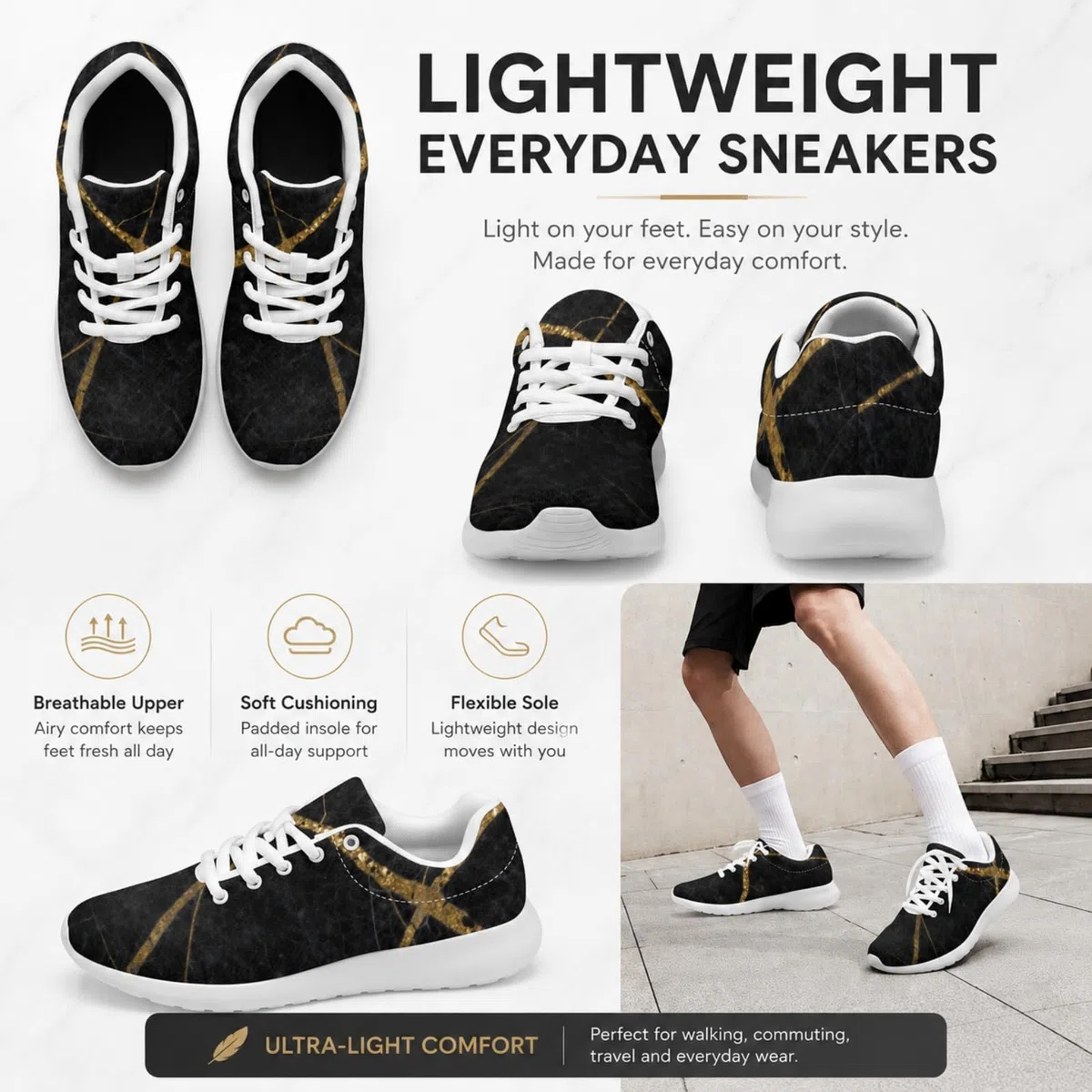 ENEN Zapatillas Deportivas Hombre Mujer