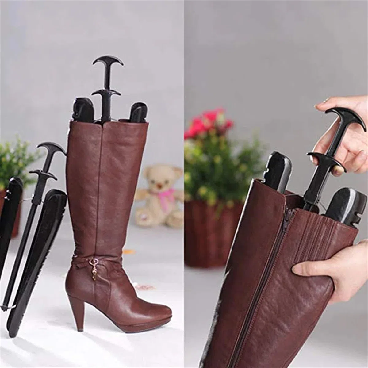 Hormas Zapatos Hombre Botas Árboles Mujer Bota Zapato Camilla Soporte Automático Organizador 29cm