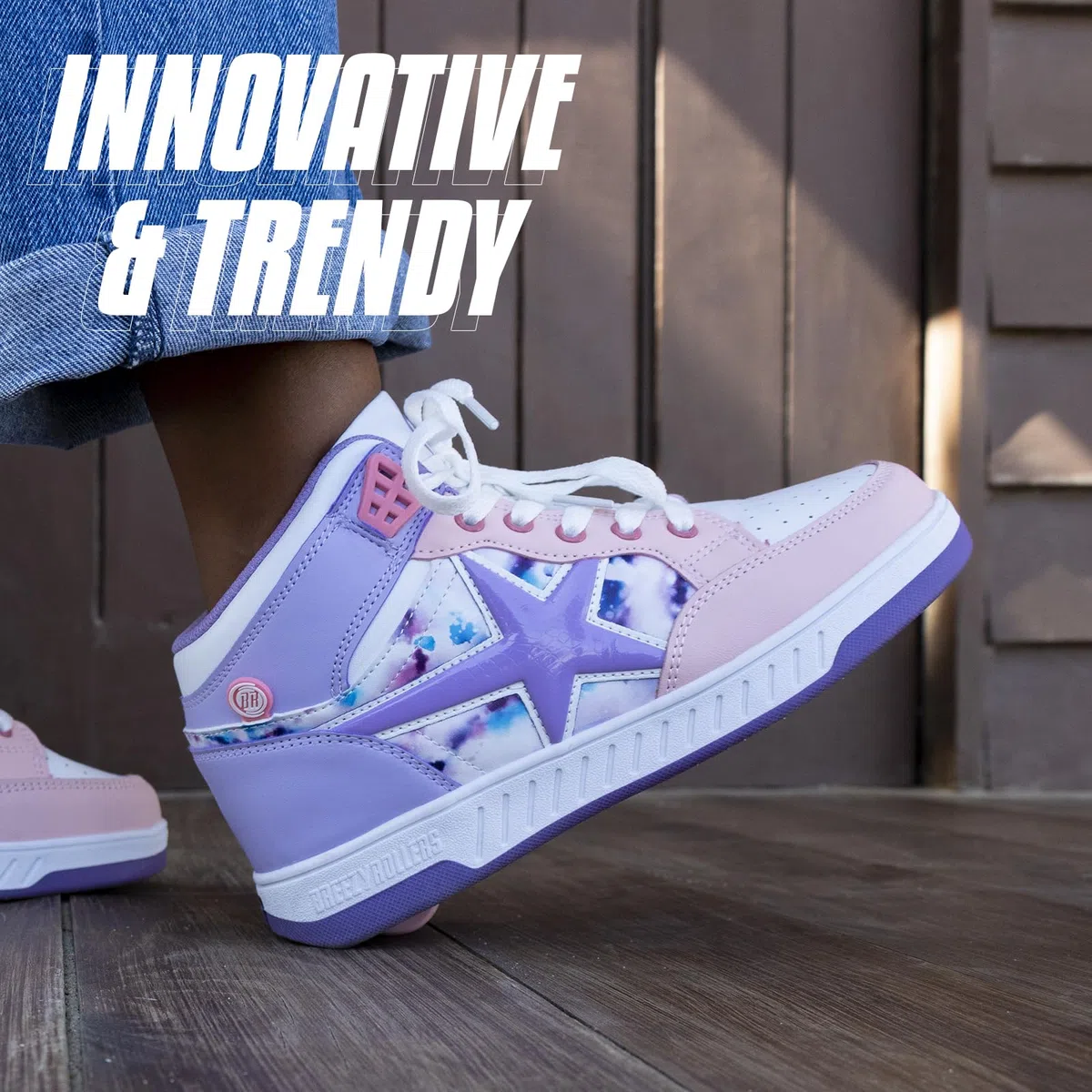 Breezy Rollers Zapatos con Ruedas para Niños | Zapatillas-Patines Infantiles | De Zapatos Callejeros a Patines en Segundos | Sistema de Clic Patentado | Zapatillas con Ruedas para Niñas y Niños