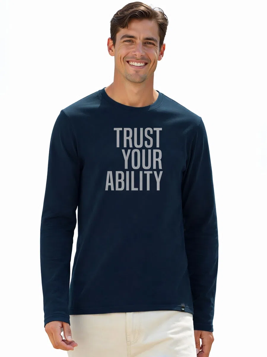 Bewakoof Camiseta estampada 100% algodón para hombre, ajuste regular, cuello redondo, mangas completas