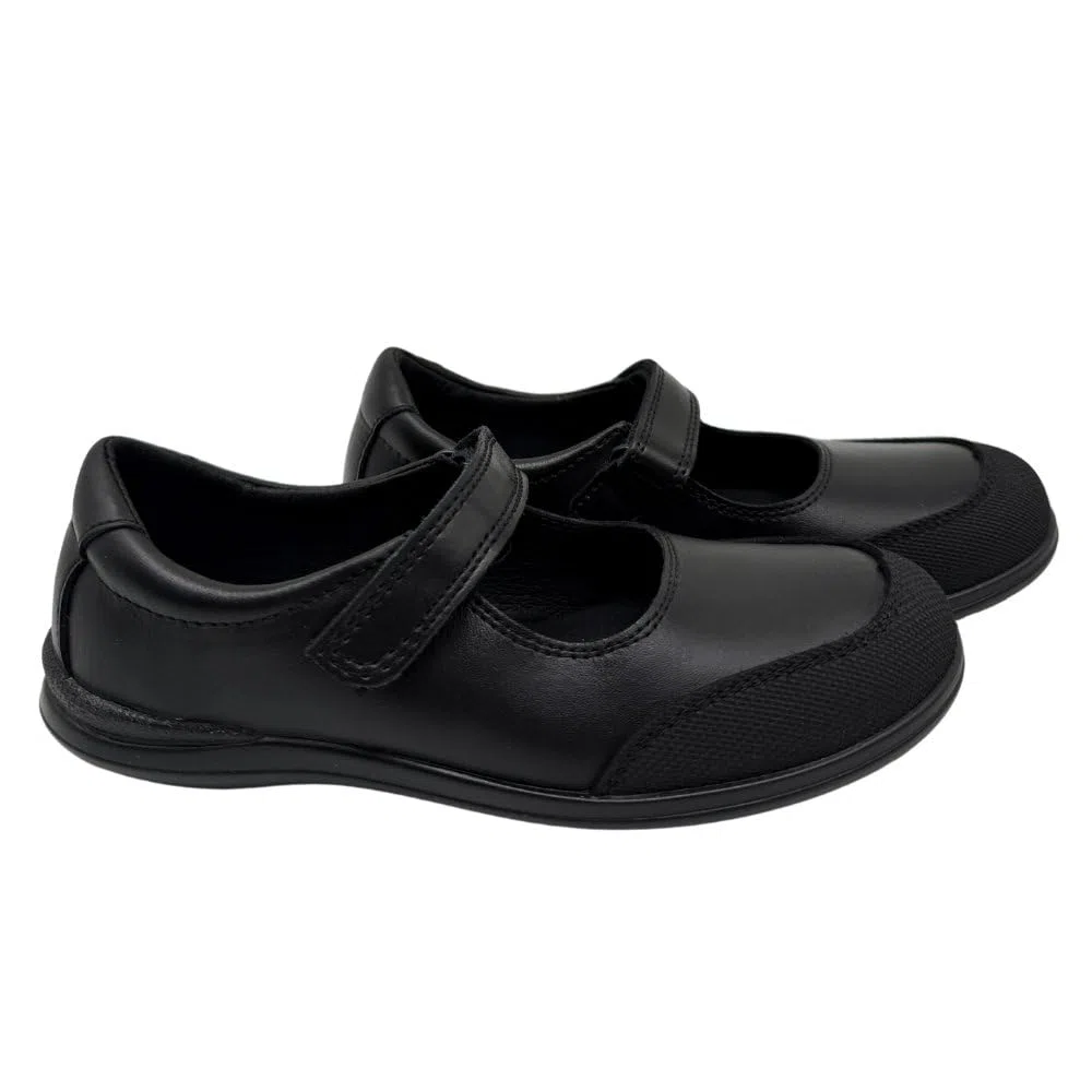 Zapatos Colegiales niña de Piel – Calzado Escolar Respetuoso y Lavable con Velcro o sin Cordones – Hechos a Mano en España – Náuticos y Merceditas cómodas para Diario