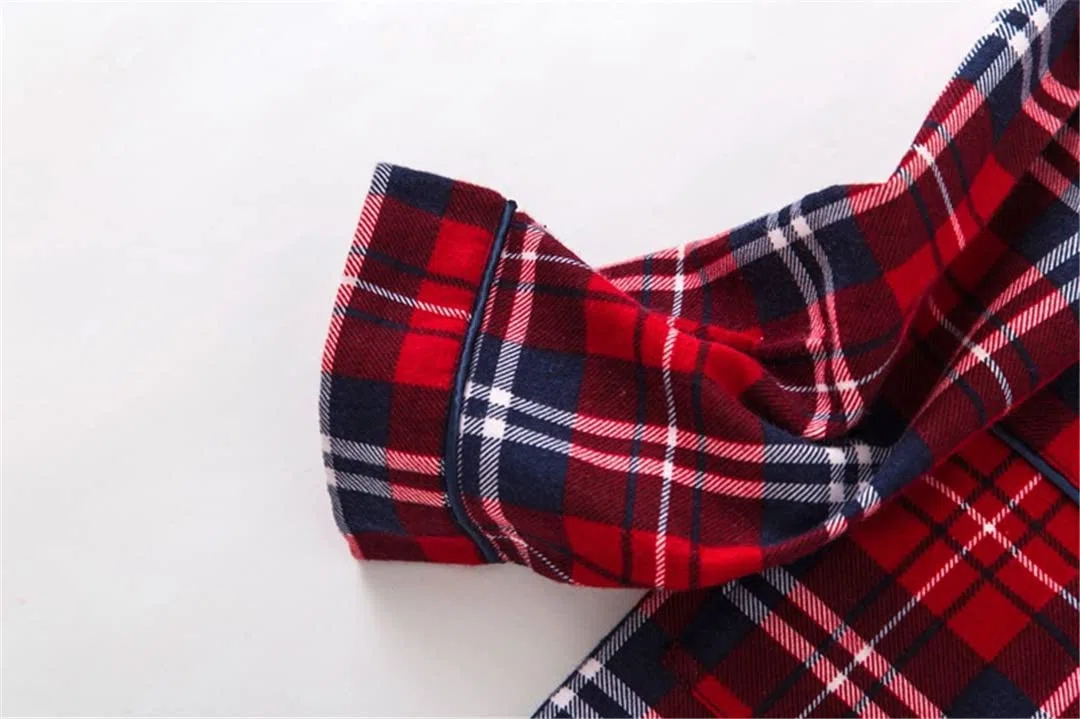 Conjunto de Pijama de Invierno para Mujer, Franela de algodón, Pantalones Largos, Traje para Dormir, 14 L