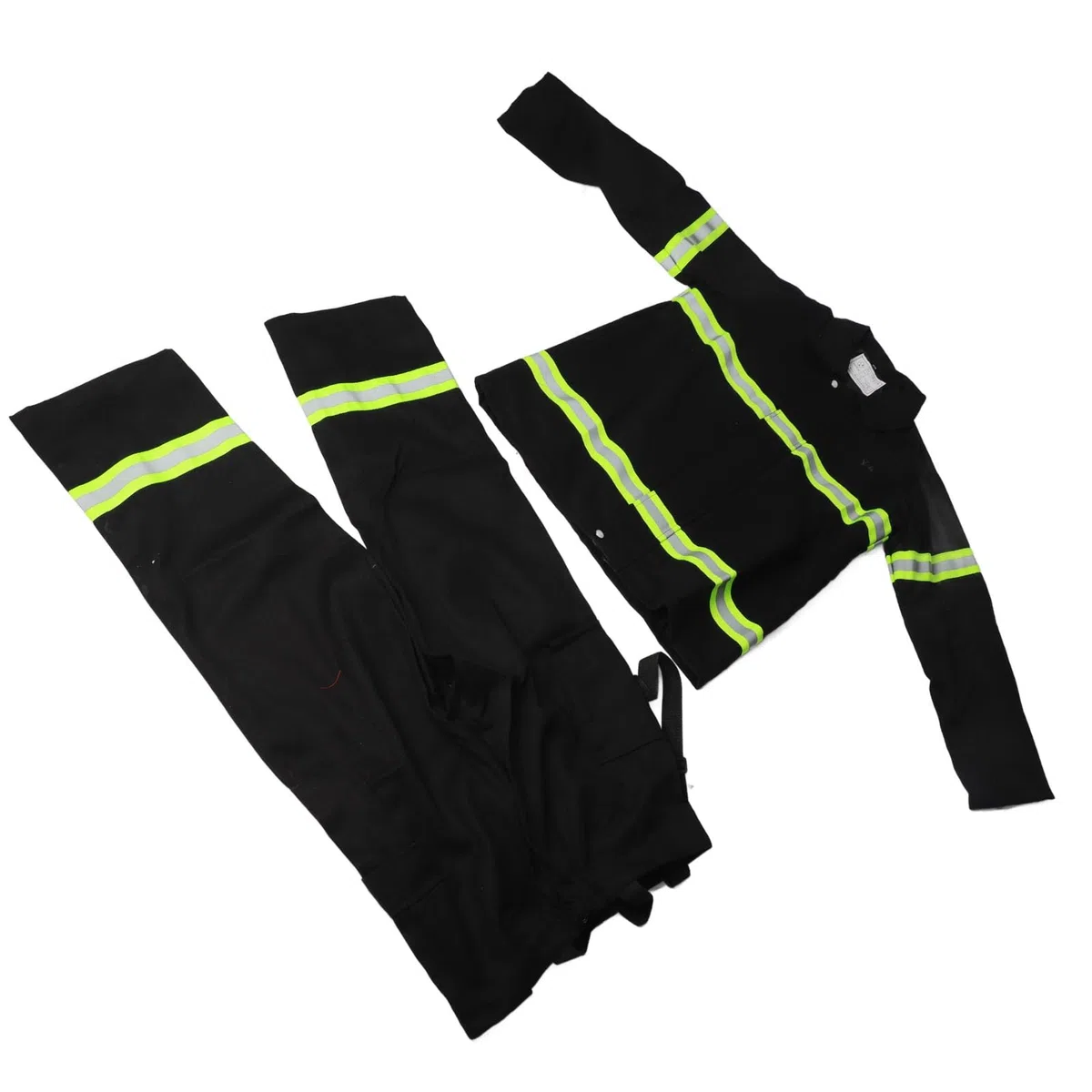 Topiky Conjunto de Ropa de Trabajo Ignífuga de 5 Piezas con Cinta Reflectante Ropa de Seguridad de Alta Visibilidad Traje de Aislamiento Térmico Azul Marino Equipo Industrial Resistente Al Fuego para