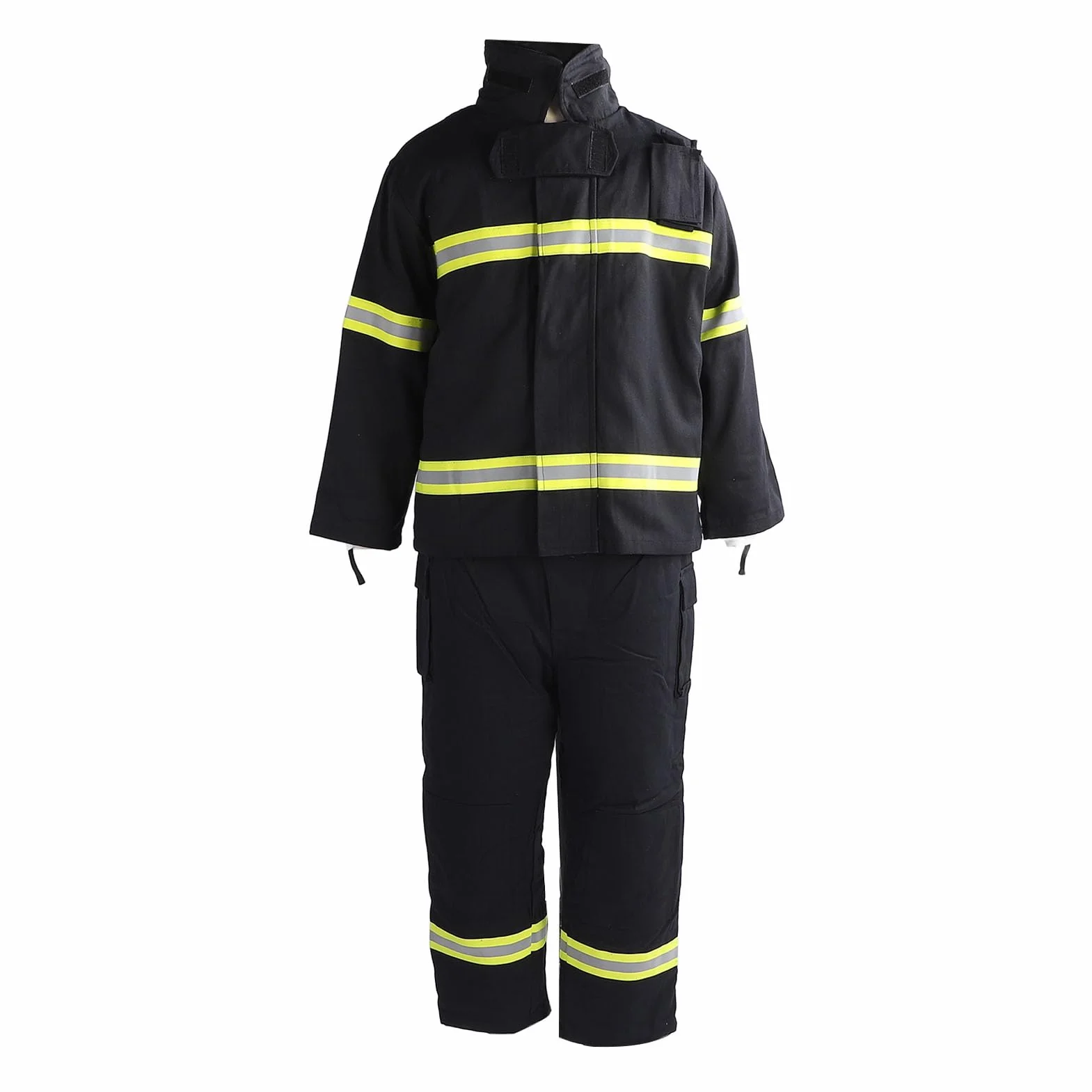 Traje, Chaqueta Retardante y Pantalón con Aislamiento de 4 Capas para Alta Visibilidad en Entornos Laborales Peligrosos