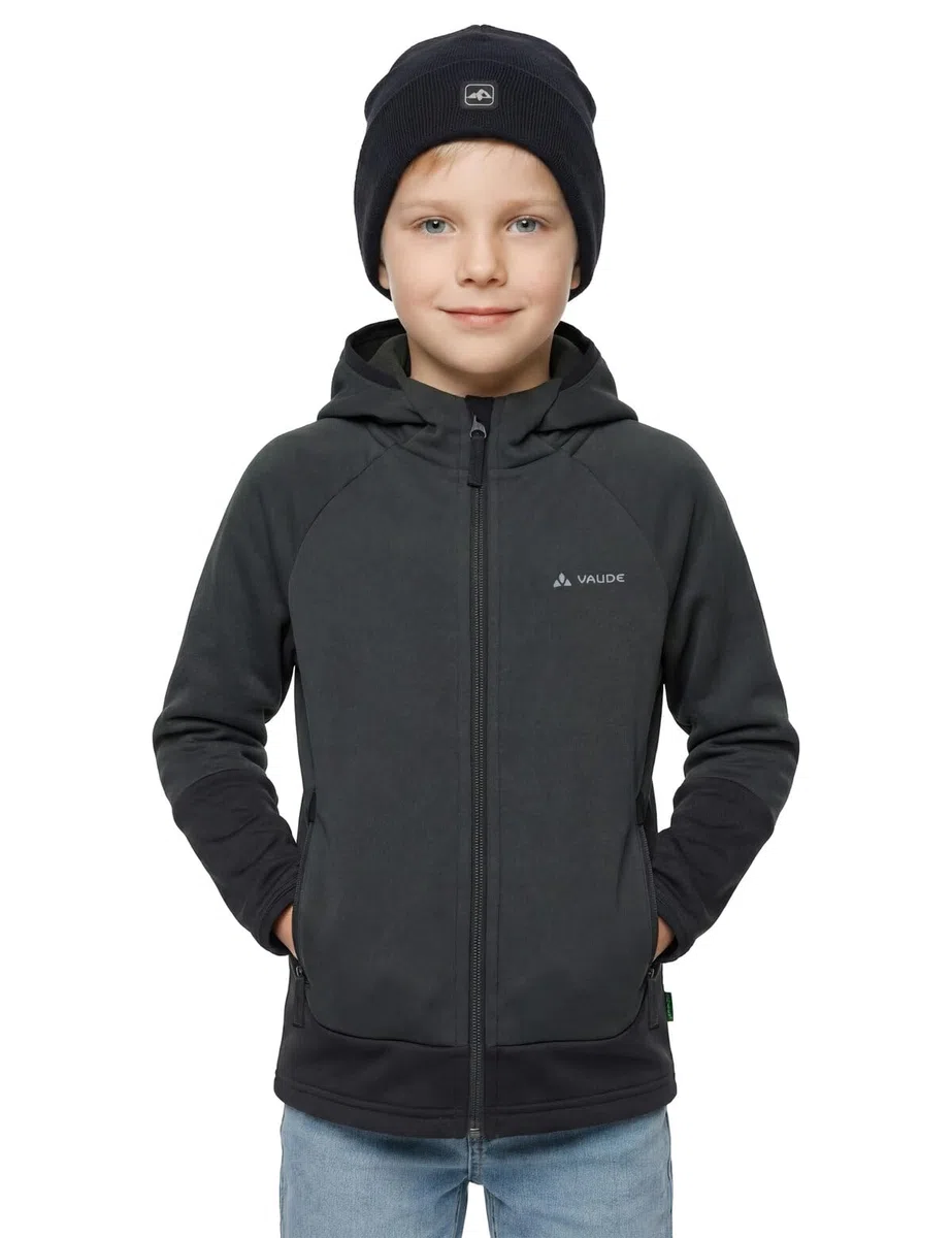 VAUDE Kids Capacida Fleece Jacket II, chaqueta elástica de forro polar para niños, que forma parte del concepto circulatorio, complemento cálido debajo de una chaqueta