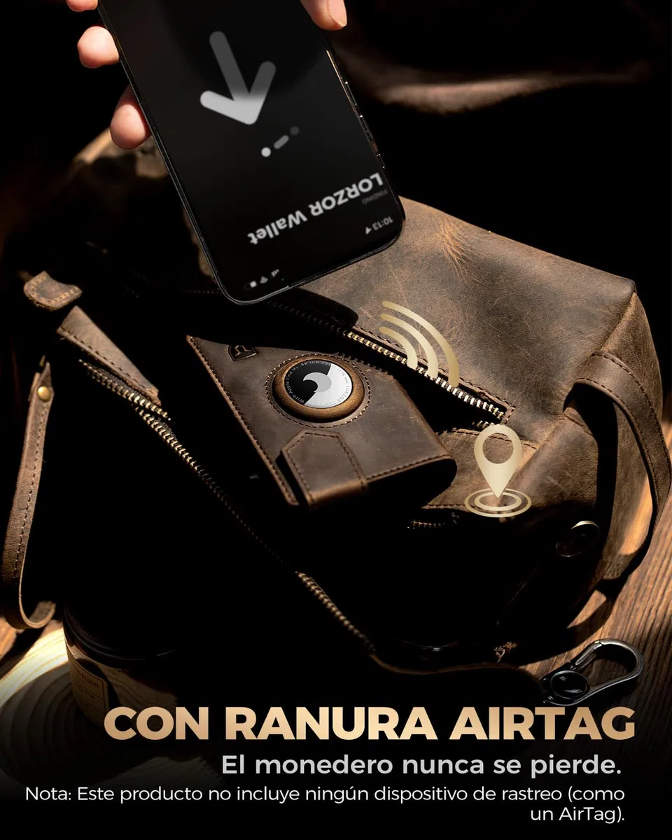 LORZOR Cartera Airtag Hombre Pequeñas con Monedero XXL, Billetera Hombre Piel con Cierre Magnético, Cartera Tarjetero Pop-up con Bloqueo RFID, Wallet Tres Pliegues Capacidad para 10 Tarjetas