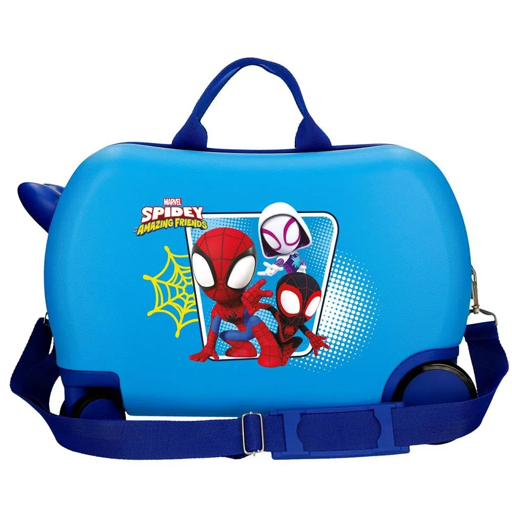 Marvel Joumma Spidey Team Up Maleta Infantil, Azul, 4 Ruedas