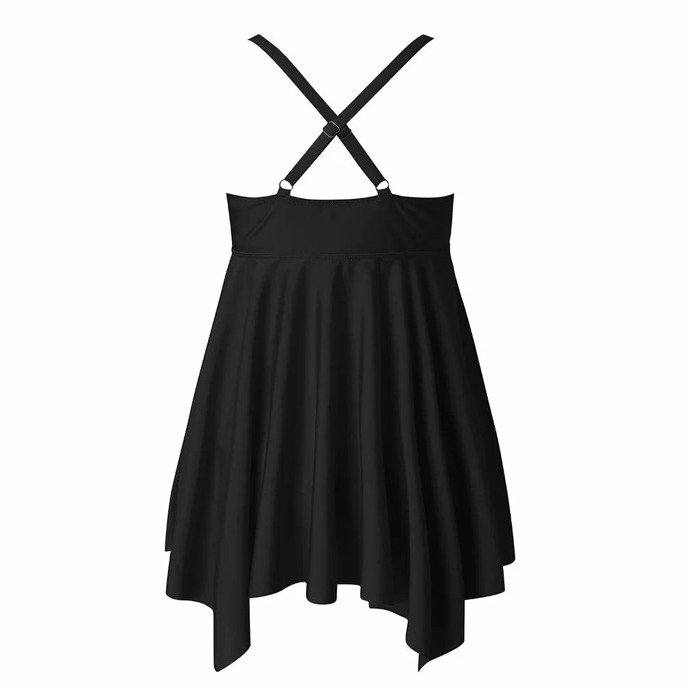 Conjunto Dos Piezas Falda Traje baño Maternidad Correa sólido Mujer Embarazada Tankinis Set premamá Elegante bañador cómodo Ajustable Verano