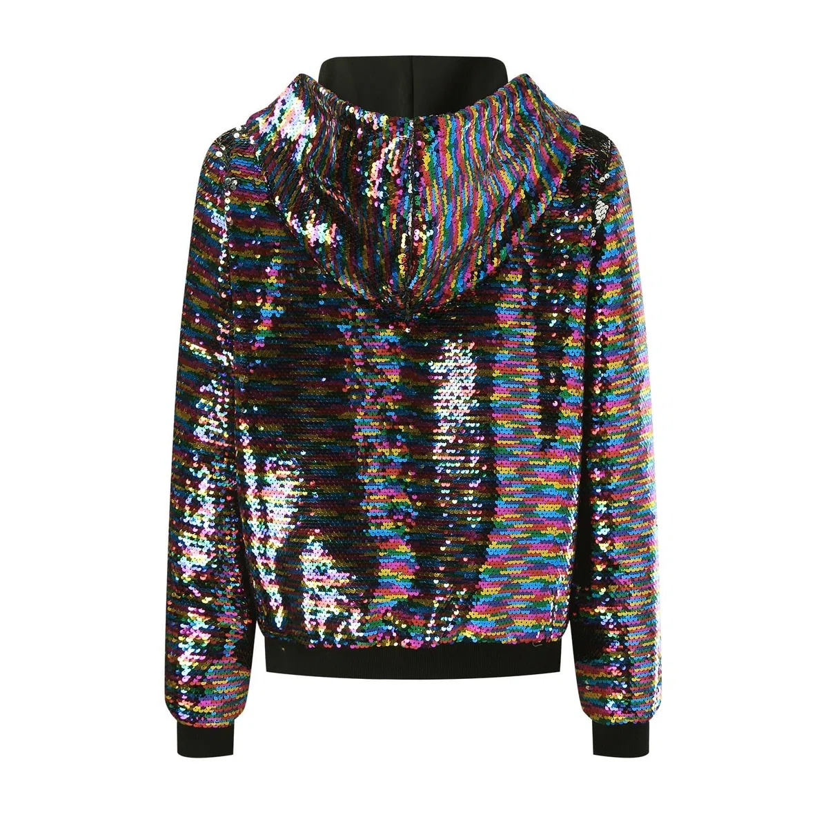 Chaqueta Mujer Invierno Chaqueta informal con lentejuelas para mujer abrigo elegante de manga larga ropa exterior ideal para y eventos nocturnos