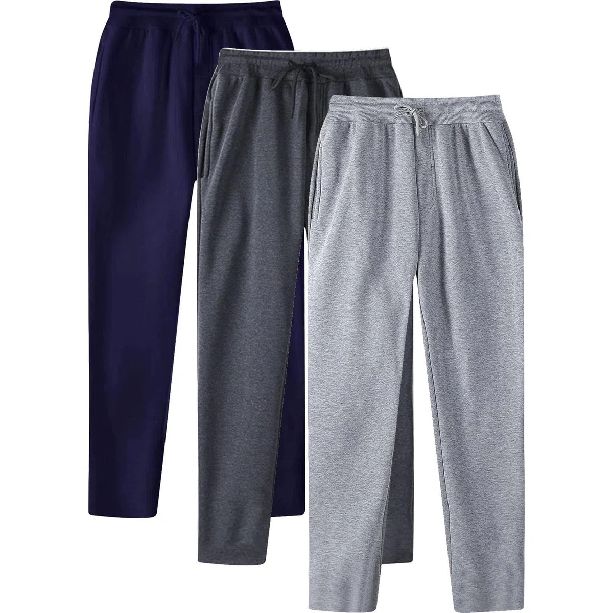 Genérico Pantalón Running Hombre Bolsillos Cintura Elástica con Cordón Y Bajo Pantalones Chandal Hombres Pantalones De Entrenamiento para Gimnasio Deportivos para Correr Y Trotar