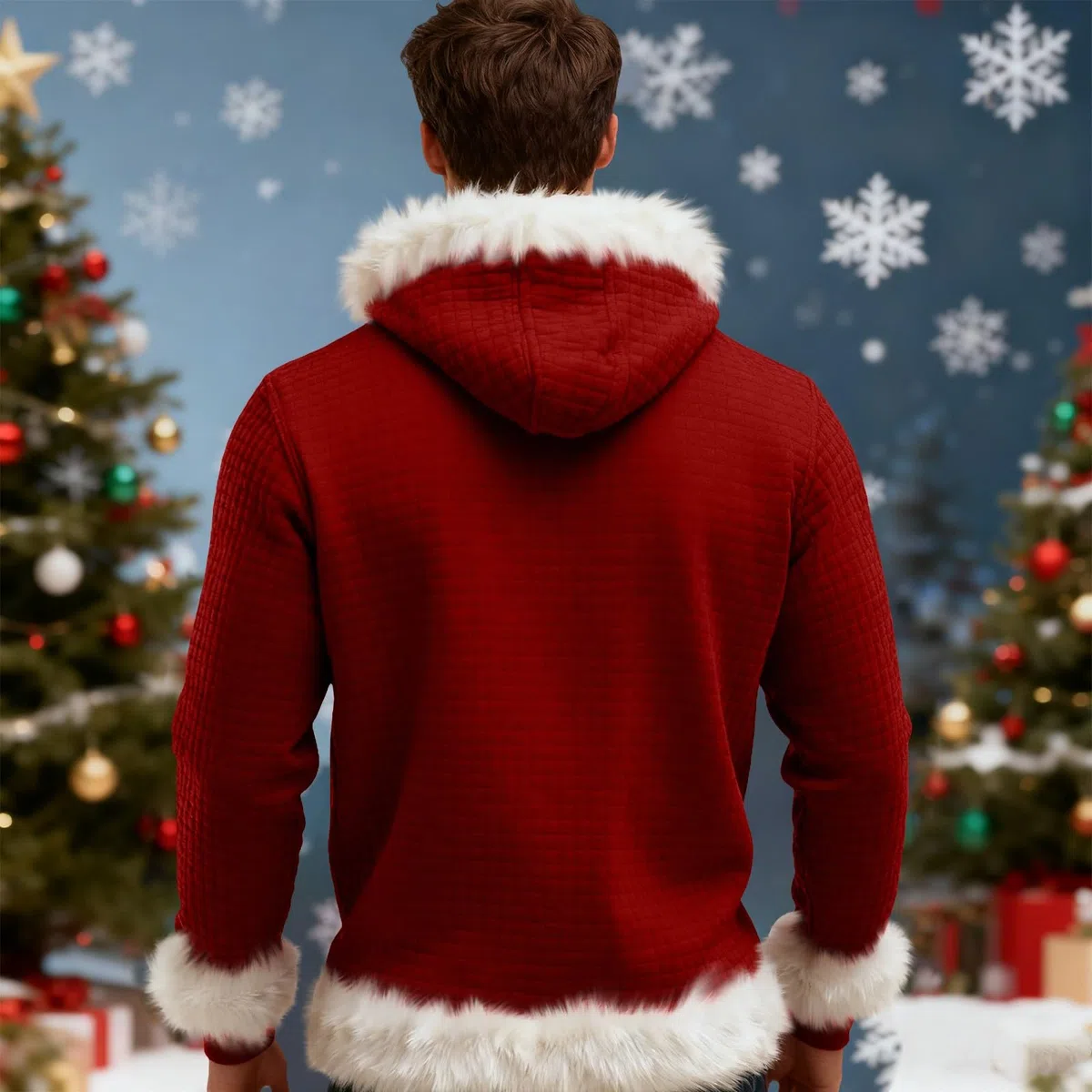 Chaqueta Verano Hombre Sudadera con Capucha De Forro, Estilo Oversize, Tallas Grandes, Manga Larga, Casual, Ideal para Invierno. L (Red, XXXXL) Kit Pesca Completo Muscle Fit Sudaderas