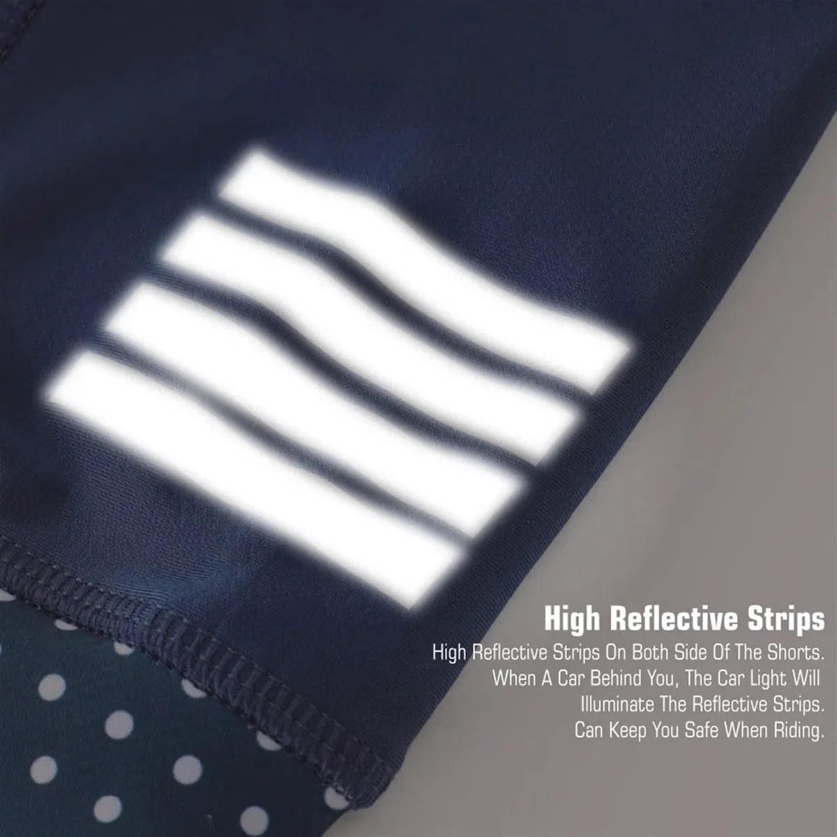 Pantalones Cortos de Ciclismo con Almohadilla de Gel for Hombre, Pantalones Cortos con Tirantes, Reflectantes y Transpirables, con Bolsillos Traseros Culotte Ciclismo Hombre(Grey,4XL(EUR 3XL))