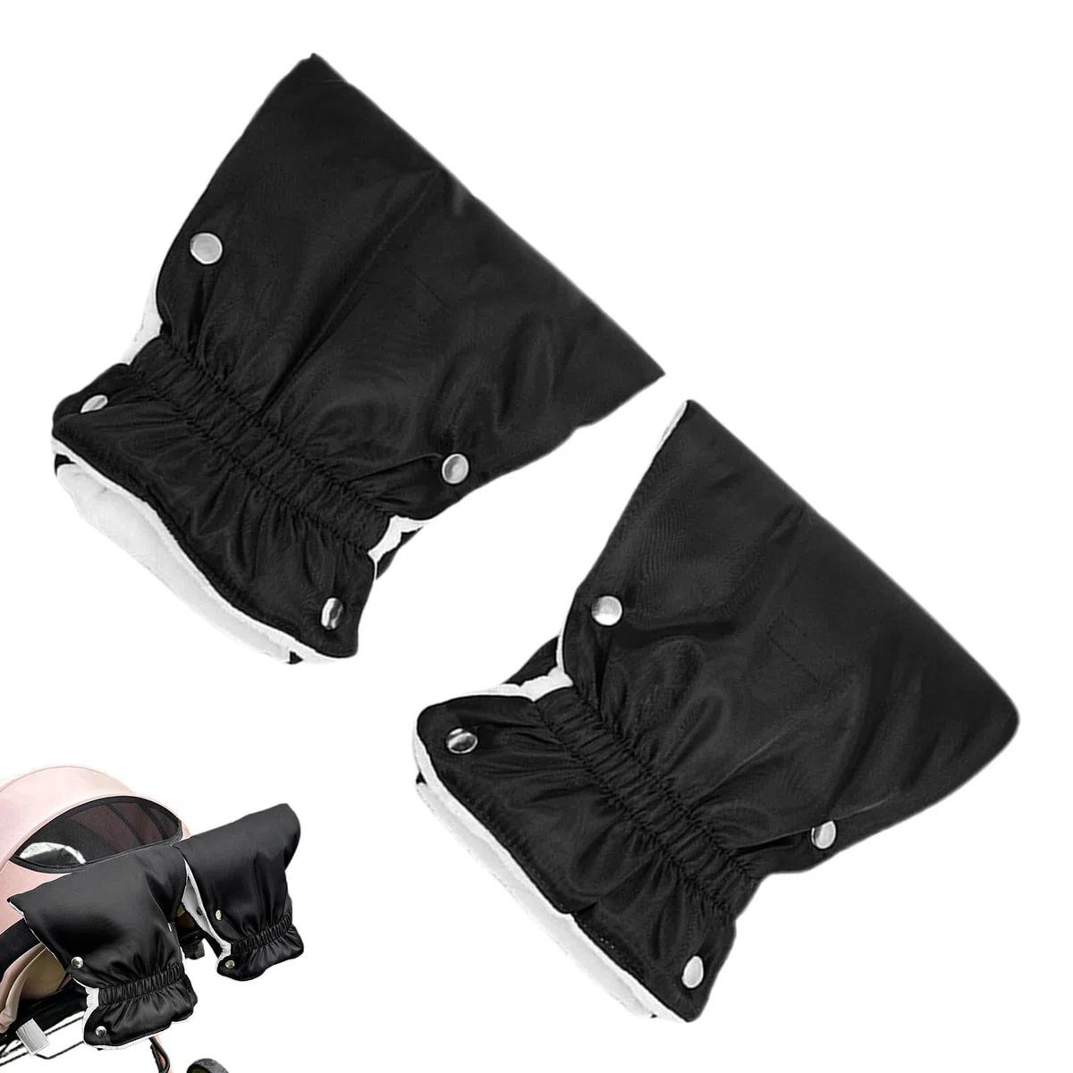Manguitos Para Cochecito Accesorio Antideslizante Ajustable | guantes de invierno para cochecito manoplas impermeables Para Padres Viajes Diarios Al Aire Libre Paseos Parque Compras