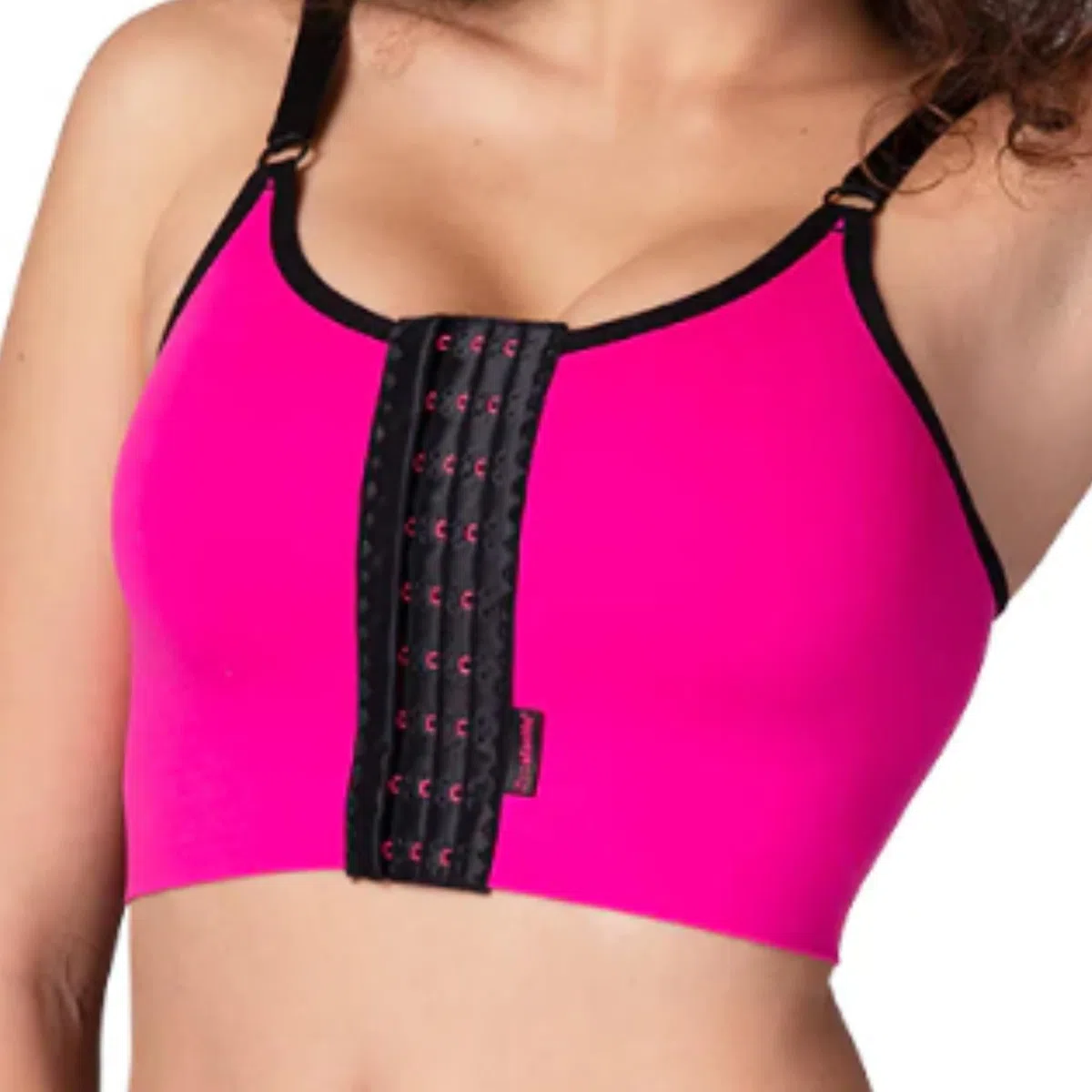 LIPOELASTIC PI Relax - Sujetador postoperatorio sin costuras con cierre frontal, rosa, S