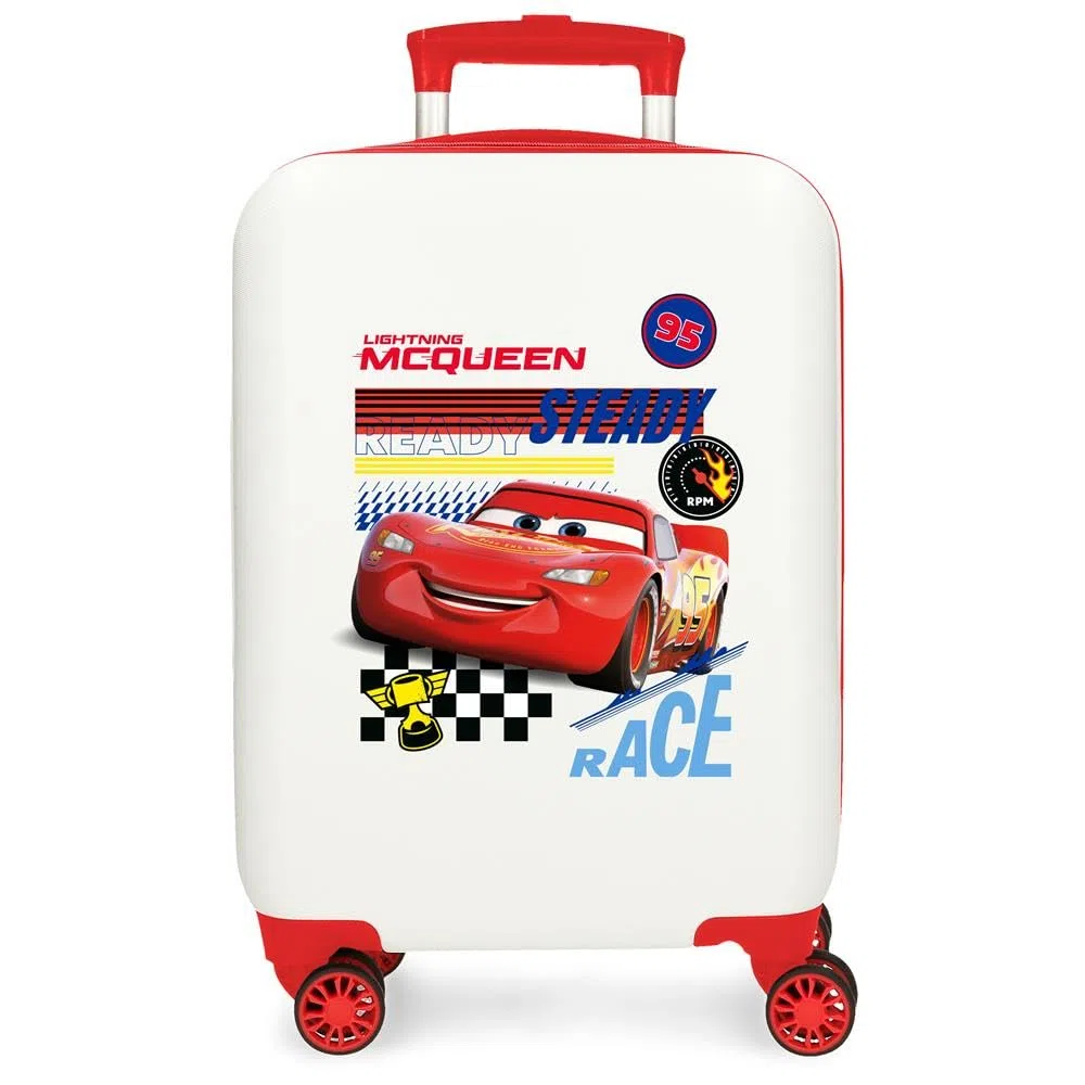 Disney Lets Race Equipaje- Equipaje para niños, Niños, Blanco