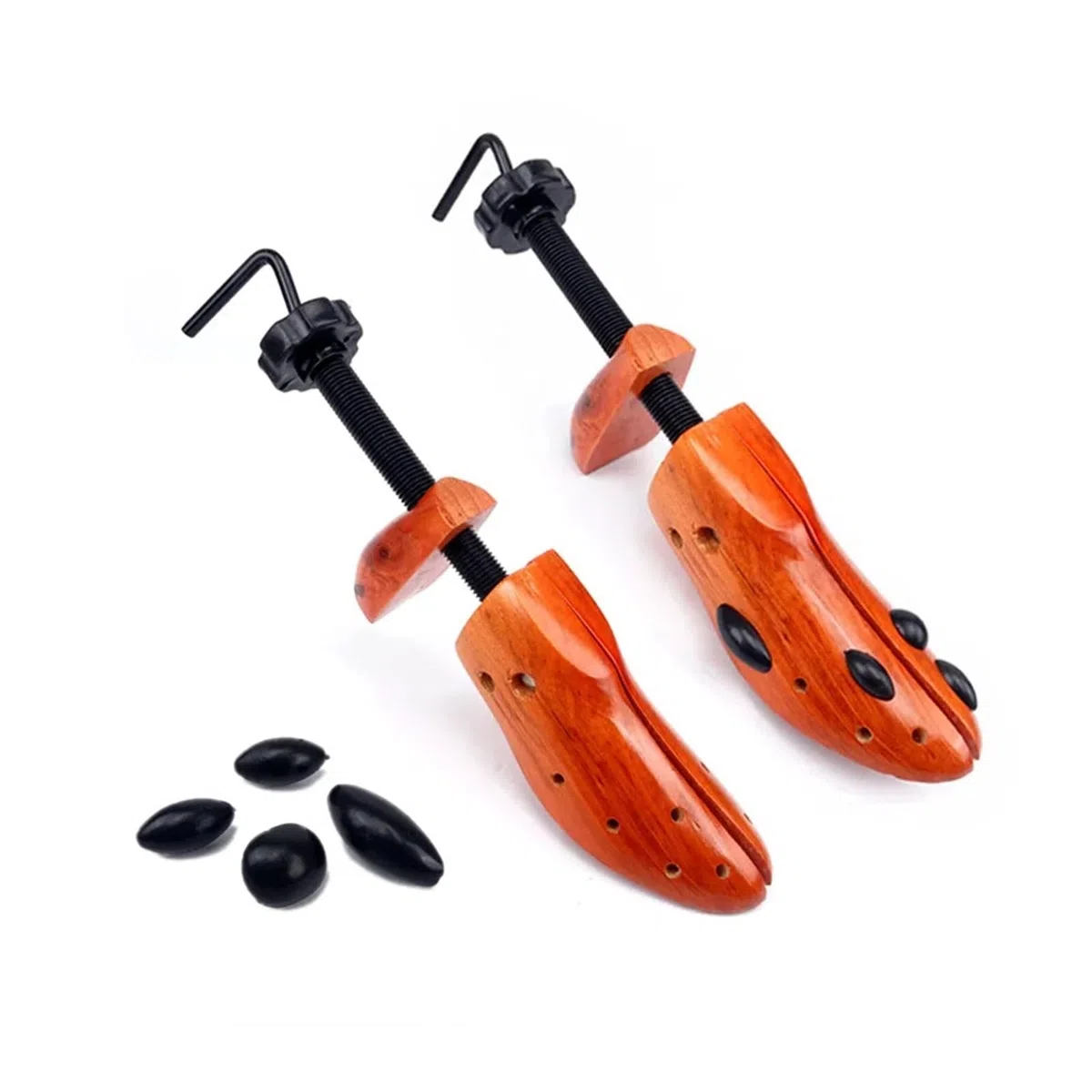 Hormas Expansor de zapatos Zapatos elásticos madera maciza marrón Ampliar zapato Último ensanchador