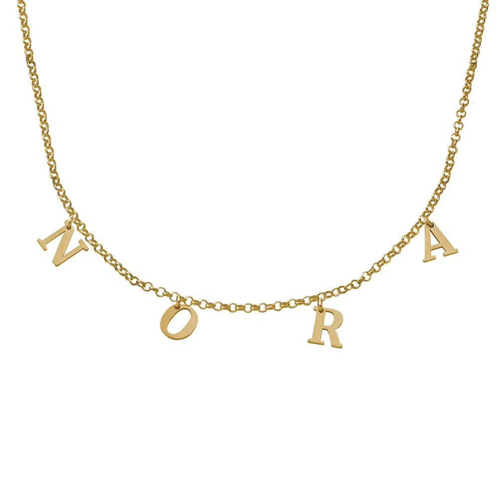 MyNameNecklace MYKA Gargantilla con Nombre Personalizado en Plata de Ley - Regalo Para Mujer, Regalo para Ella
