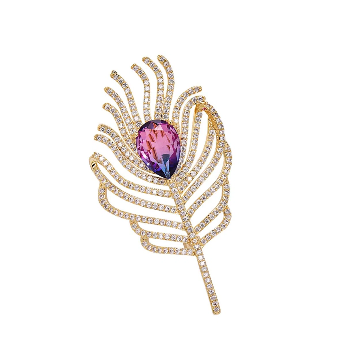 Broche 1 pieza de broche for mujer, broches for suéter, chal, broches de aleación, accesorios de ropa for mujer, 2 especies, color dorado, plateado Broches para Ropa (Color : B)