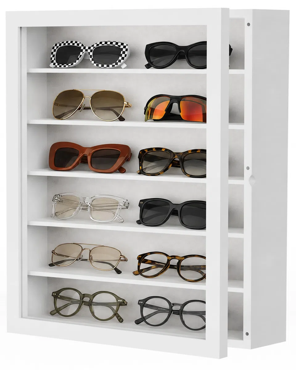 TJ.MOREE Organizador de gafas de sol montado en la pared