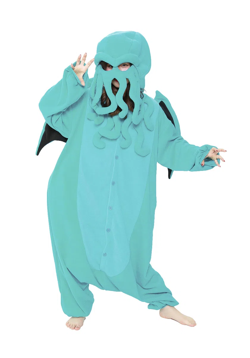 Cthulhu Onesie Kigurumi Mono Entero Onesie Disfraz Jumpsuit | SAZAC Kigurumi | para Niños y Adultos | XL (170 – 195 cm)