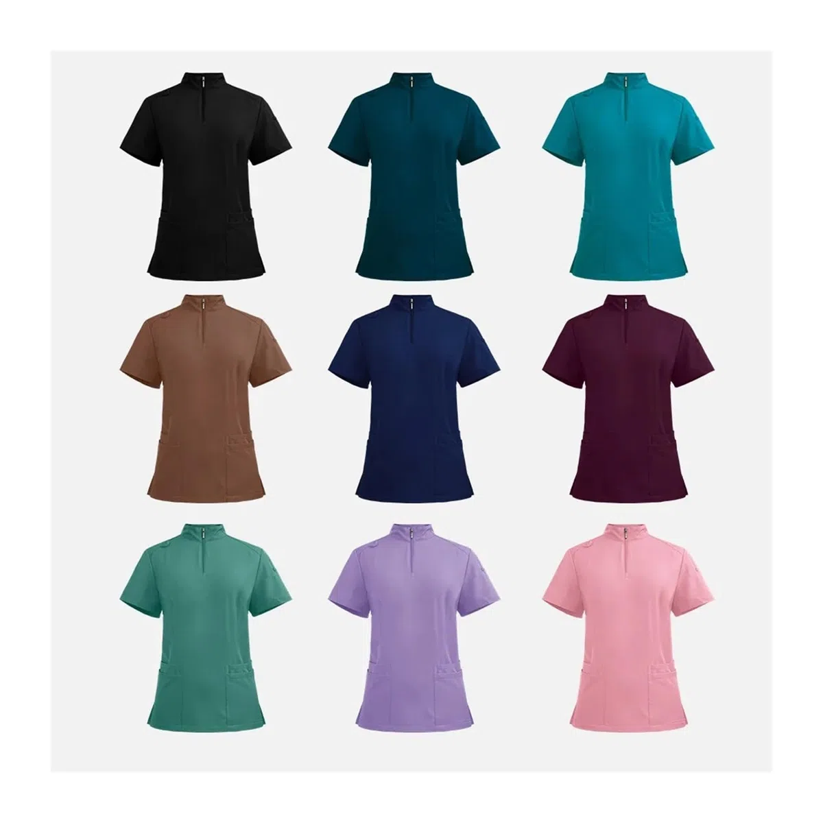 Uniforme Sanitario Conjuntos de Uniformes médicos for Mujeres y Hombres, Camisetas, Pantalones, Ropa de Trabajo for clínicas dentales y Salones de Belleza
