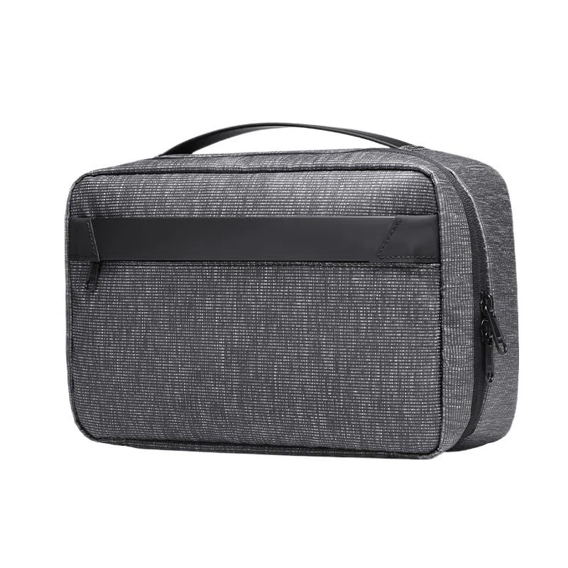 Neceser Neceser de Viaje for Hombre, Negocios, separación en seco y húmedo, Bolsa baño for Fitness, Almacenamiento Maquillaje Impermeable, Lavado(Tech Grey)