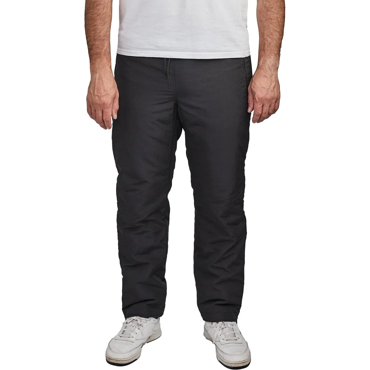 Dobsom Pantalones de rehabilitación para hombre y mujer, forrados, con apertura lateral, pantalones de deporte con cremallera completa, forrados, tallas XS a 6XL, unisex, Negro , XS