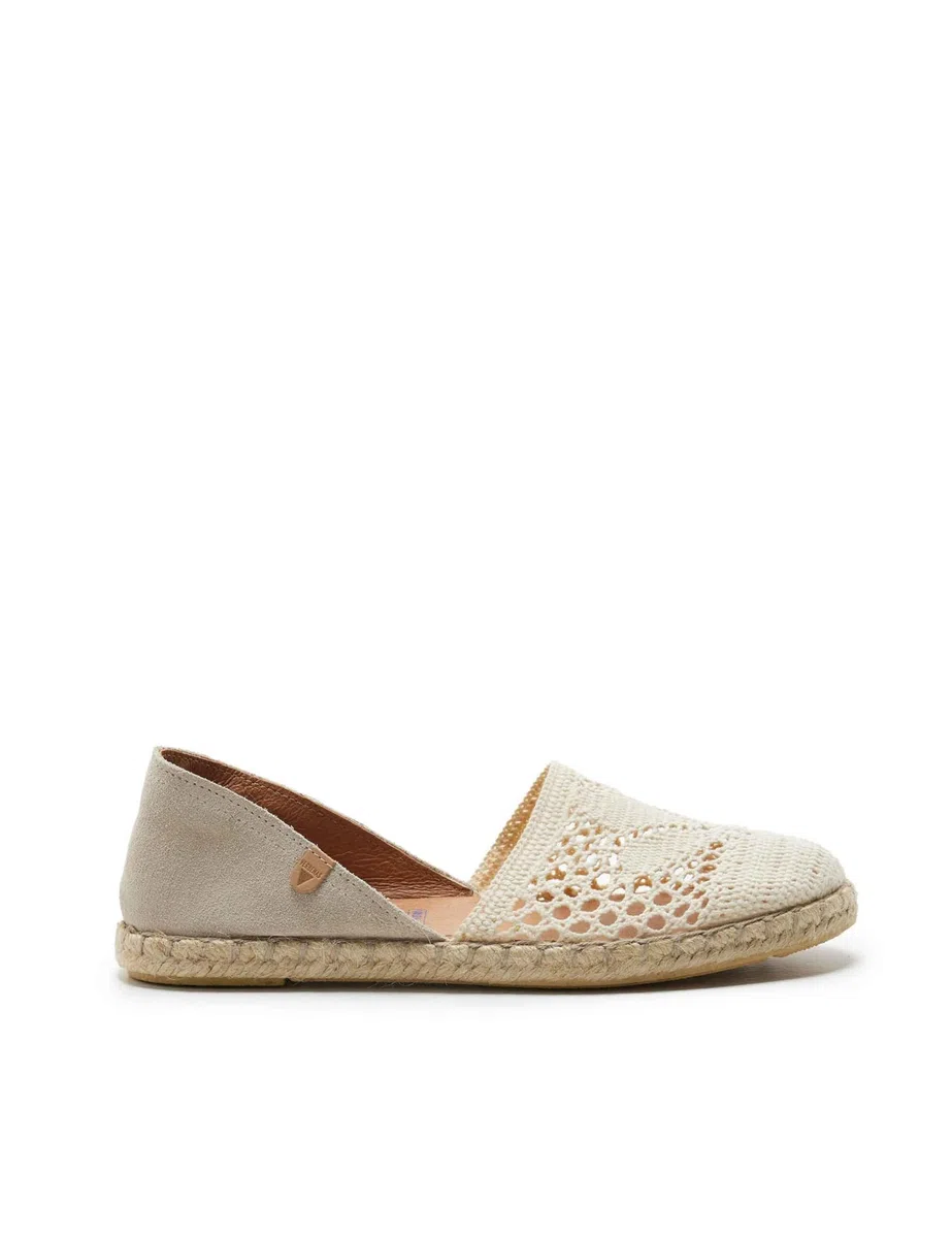 VERBENAS Alpargatas Carmen Crochet Beige