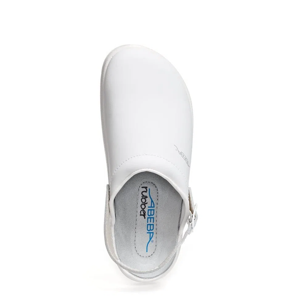 Abeba - Zuecos para Uniforme de Trabajo, Blanco, 9200