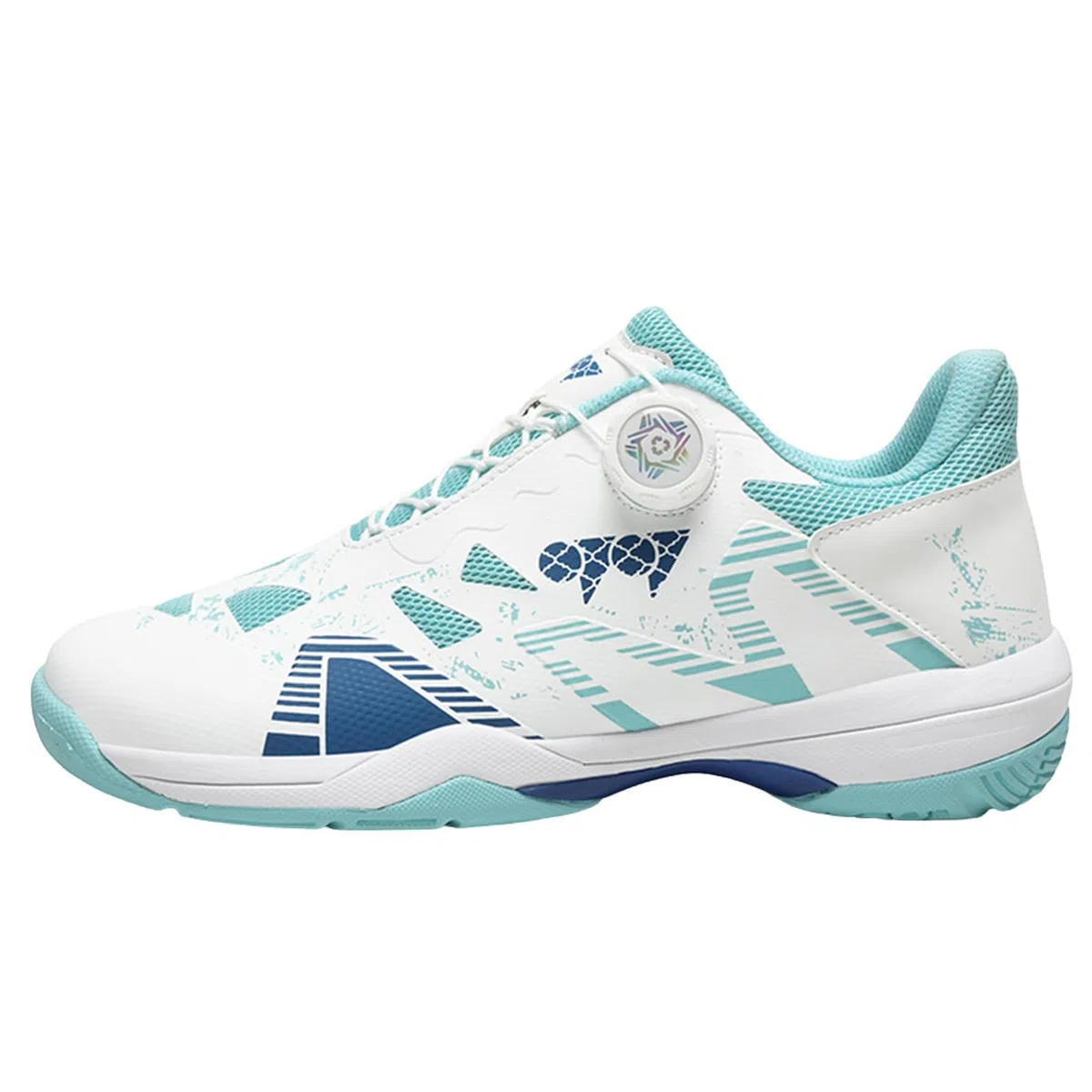 Par de zapatos de bádminton y tenis con forro de malla transpirable