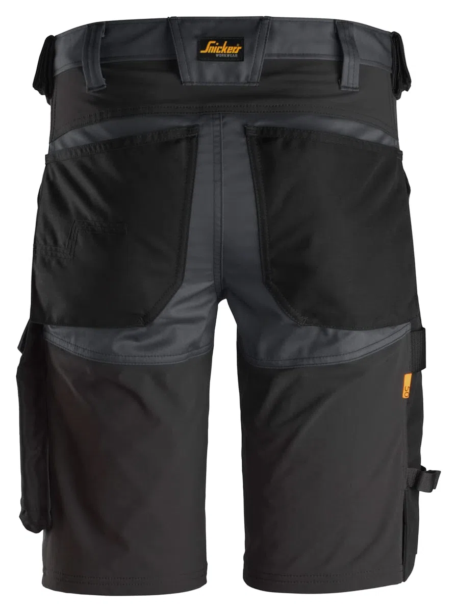 Pantalones cortos elásticos AllroundWork Gris Acero-Negro talla 52