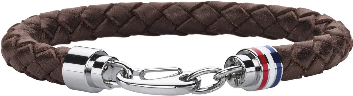 Tommy Hilfiger Jewelry Pulsera de Cuero Trenzado para Hombre - Disponible en Color Marrón o Negro