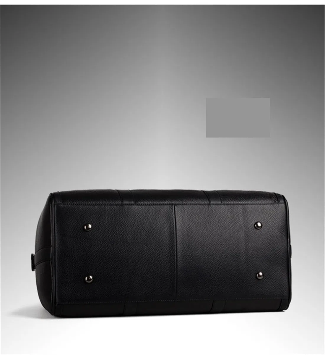 Bolsa De Viaje Bolso de Viaje de Cuero for Hombre, Bolso de Viaje y Equipaje, Bolso de Mano de Cuero for Hombre, Bolso de Fin de Semana, Bolso de Mano Grande para Viajar(Black)