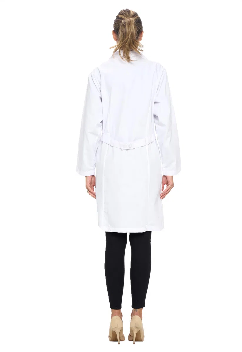 Natural Uniforms Unisex 40 inch Lab Coat, White (XXSmall)