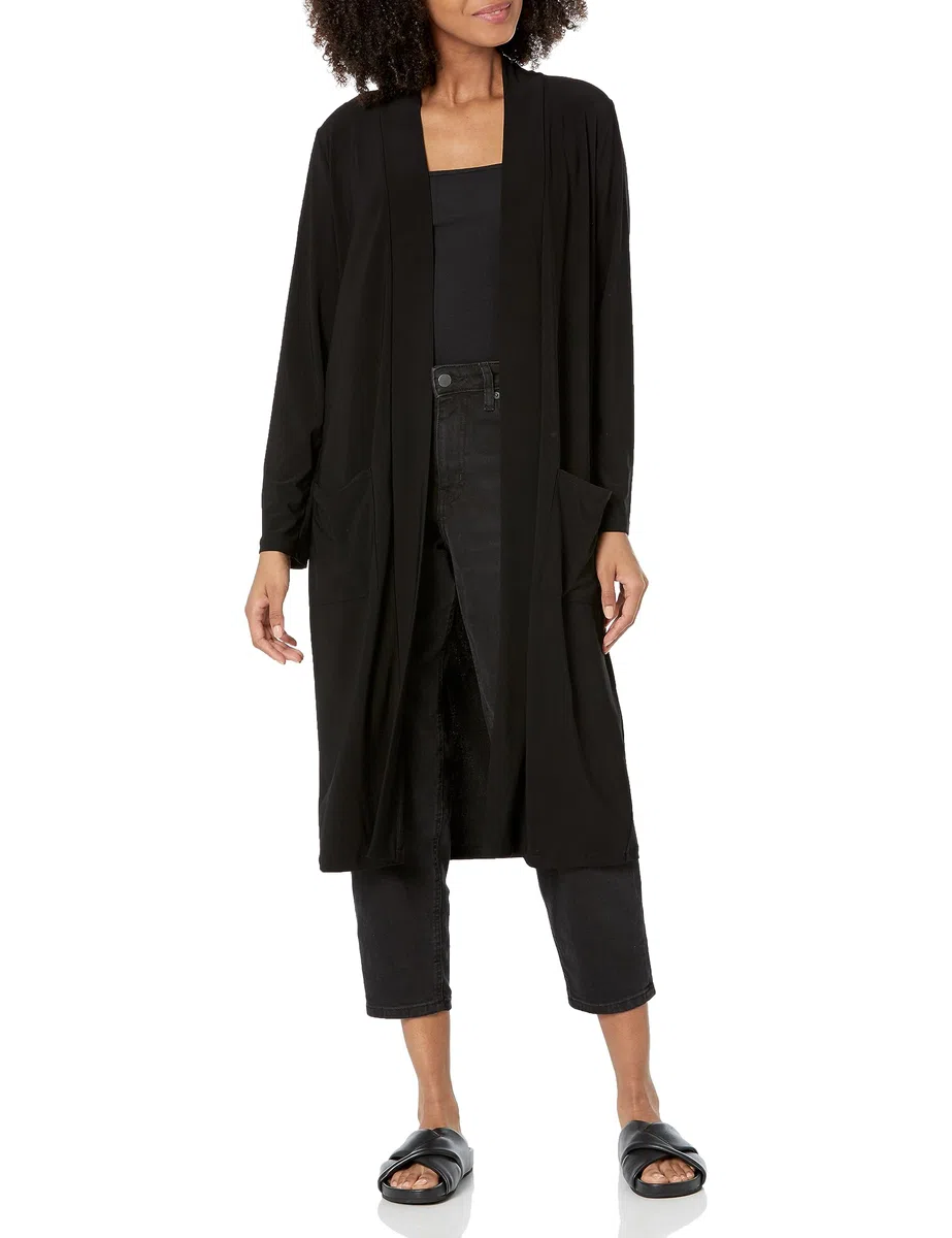 Anne Klein Cardigan Duster con Bolsillos Suéter Mujer