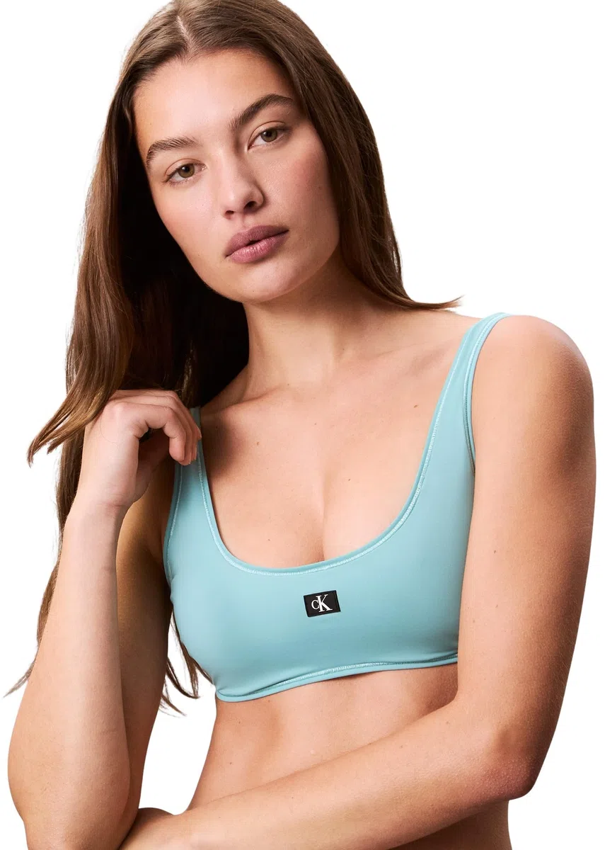 Calvin Klein Top de Bikini Mujer Bralette con Relleno extraíble