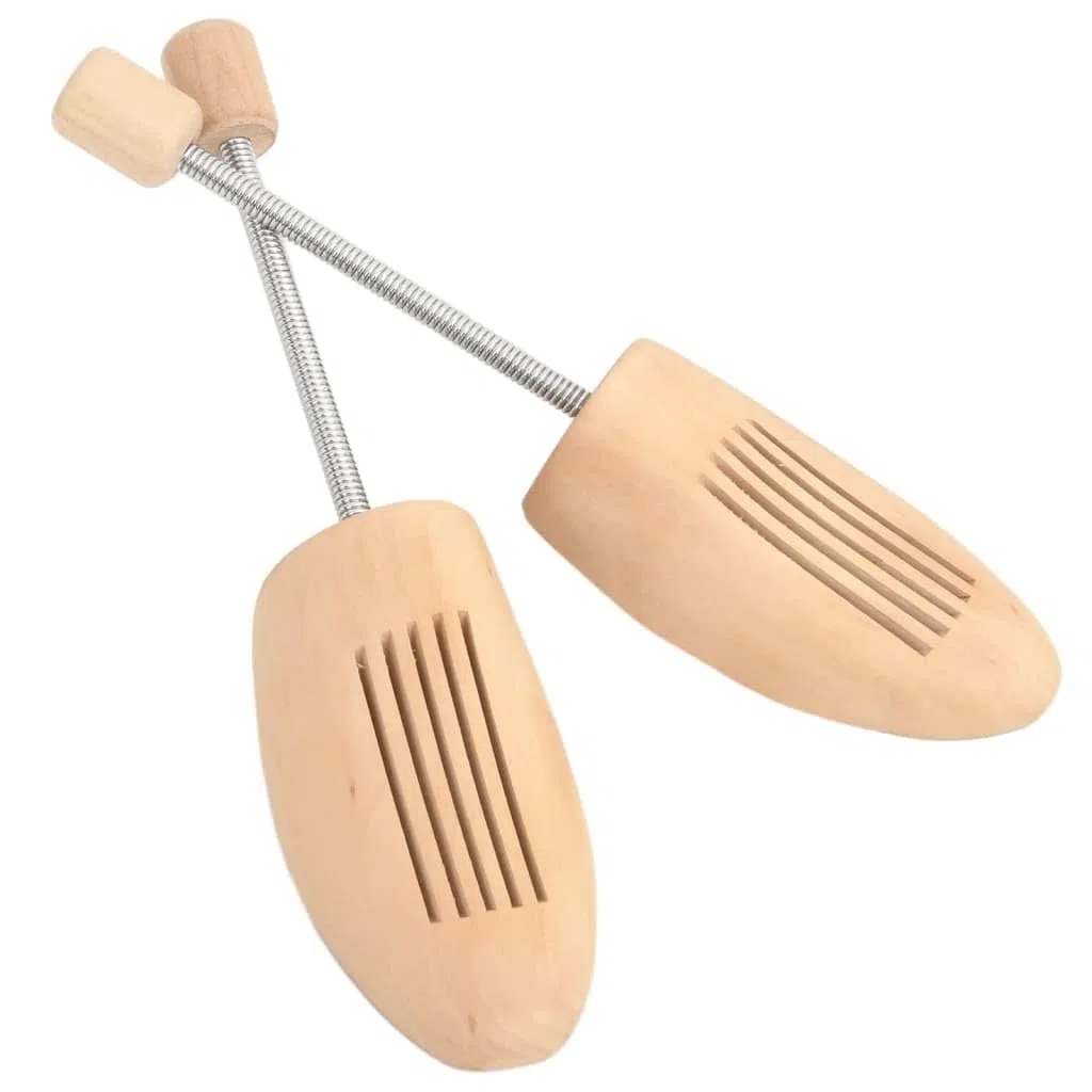 Par de hormas de zapatos EU 39-42 de madera maciza de loto para dilatadores de zapatos, para estirar botas y zapatillas de piel, cuidado y forma
