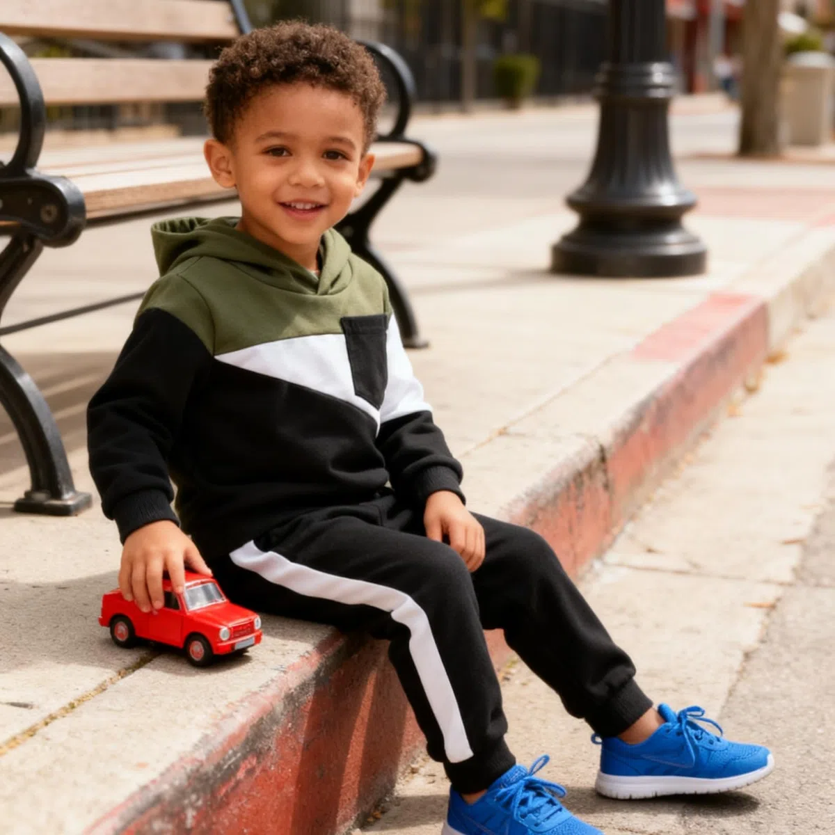 Ropa de bebé infantil de 2 a 6 años, sudaderas con capucha y pantalones para otoño e invierno