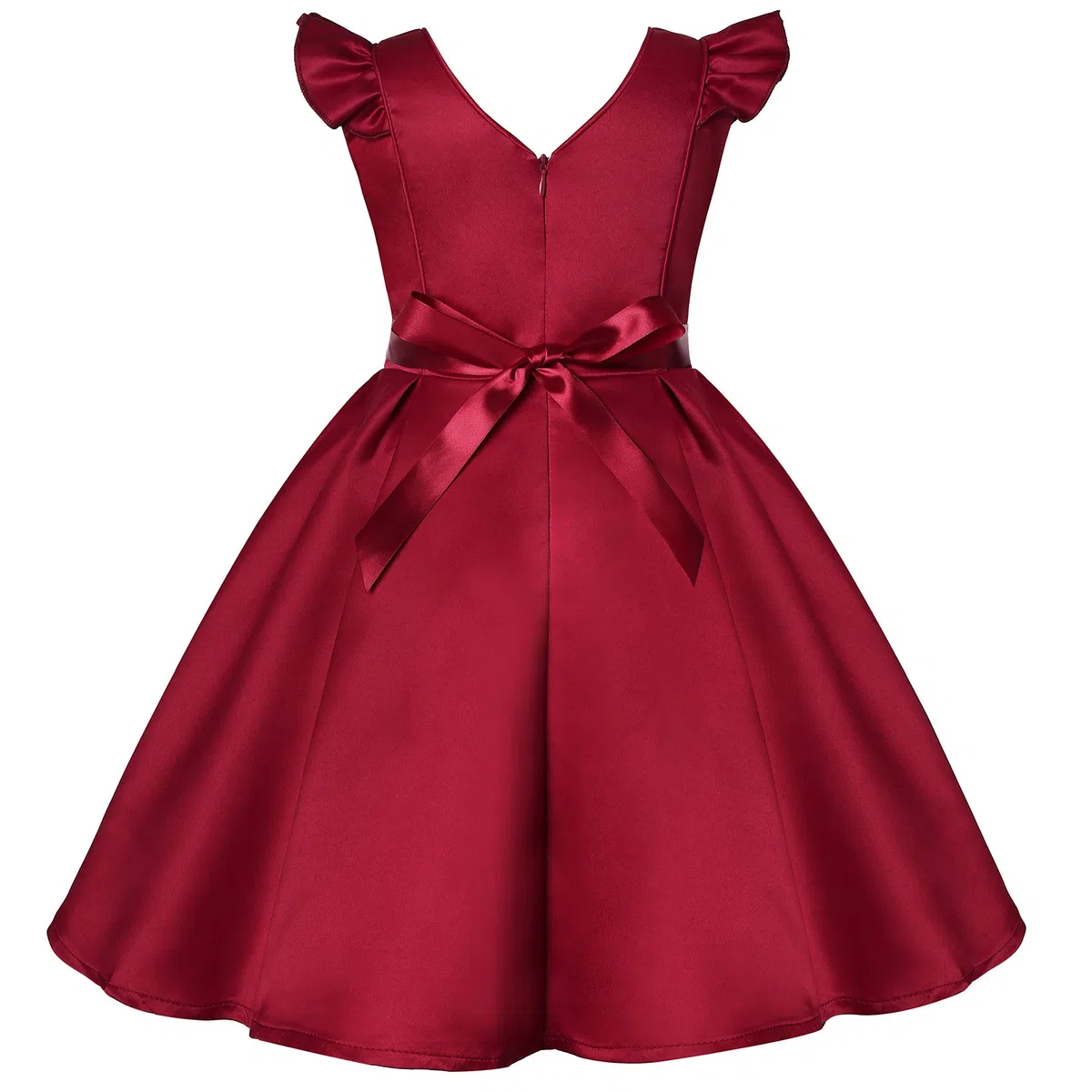 Vestido de niña con Hombros Inclinados para Dama de Honor Boda