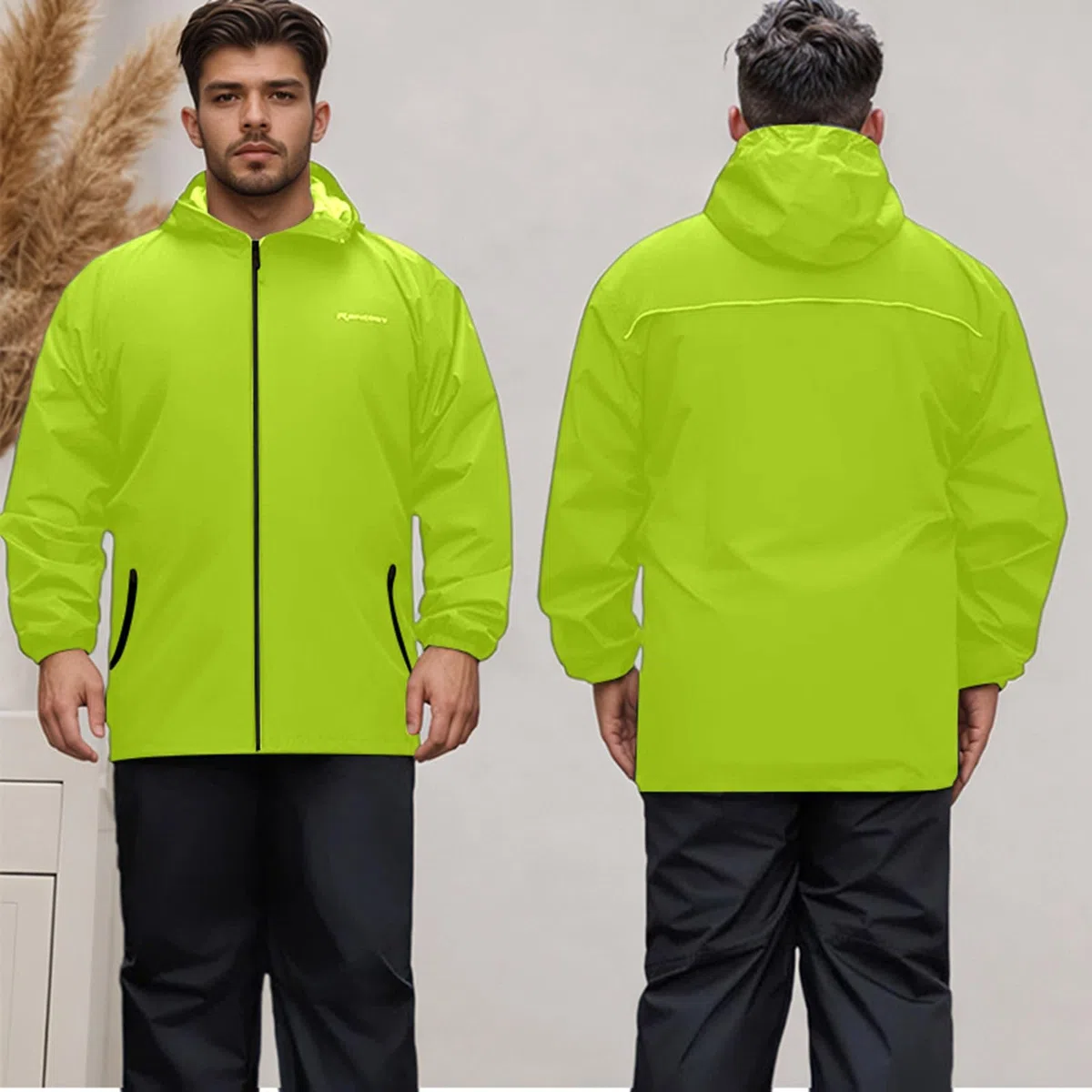 Chubasquero profesional resistente con pantalón desmontable para actividades al aire libre excursiones en moto